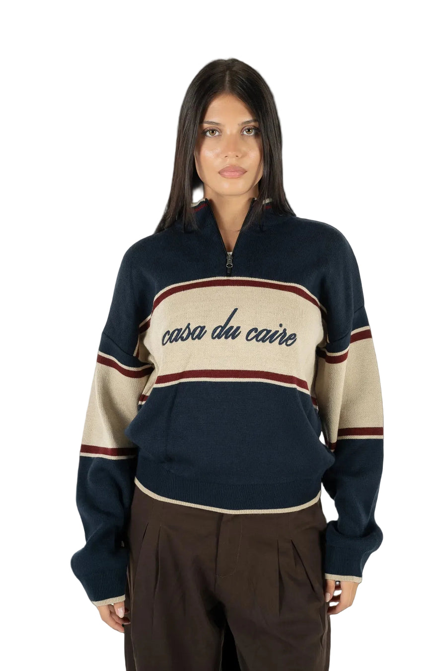 THE COURTSIDE QUARTER ZIP UP
