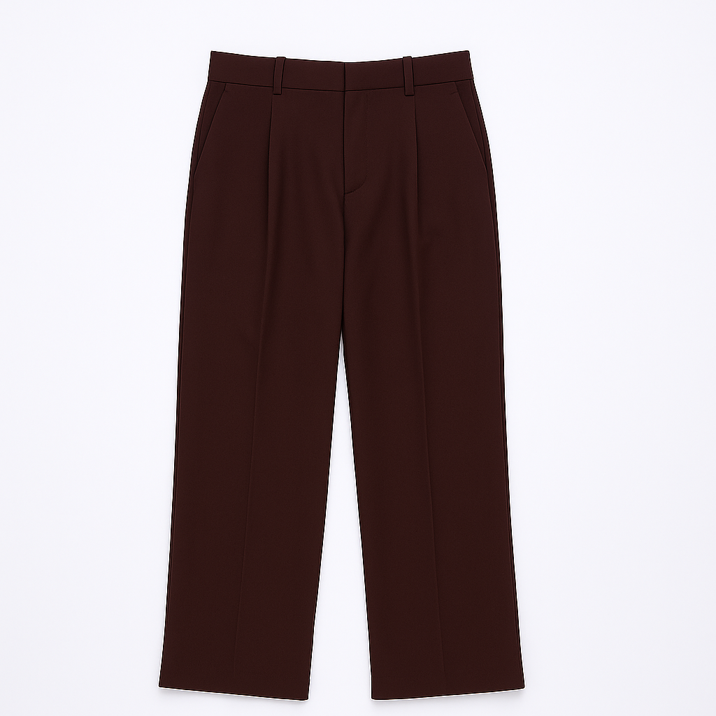 Darted relaxed leg trousers