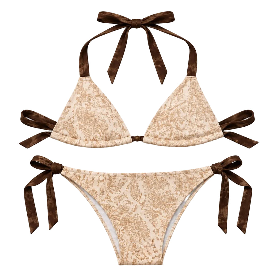 Sand flora bikini top