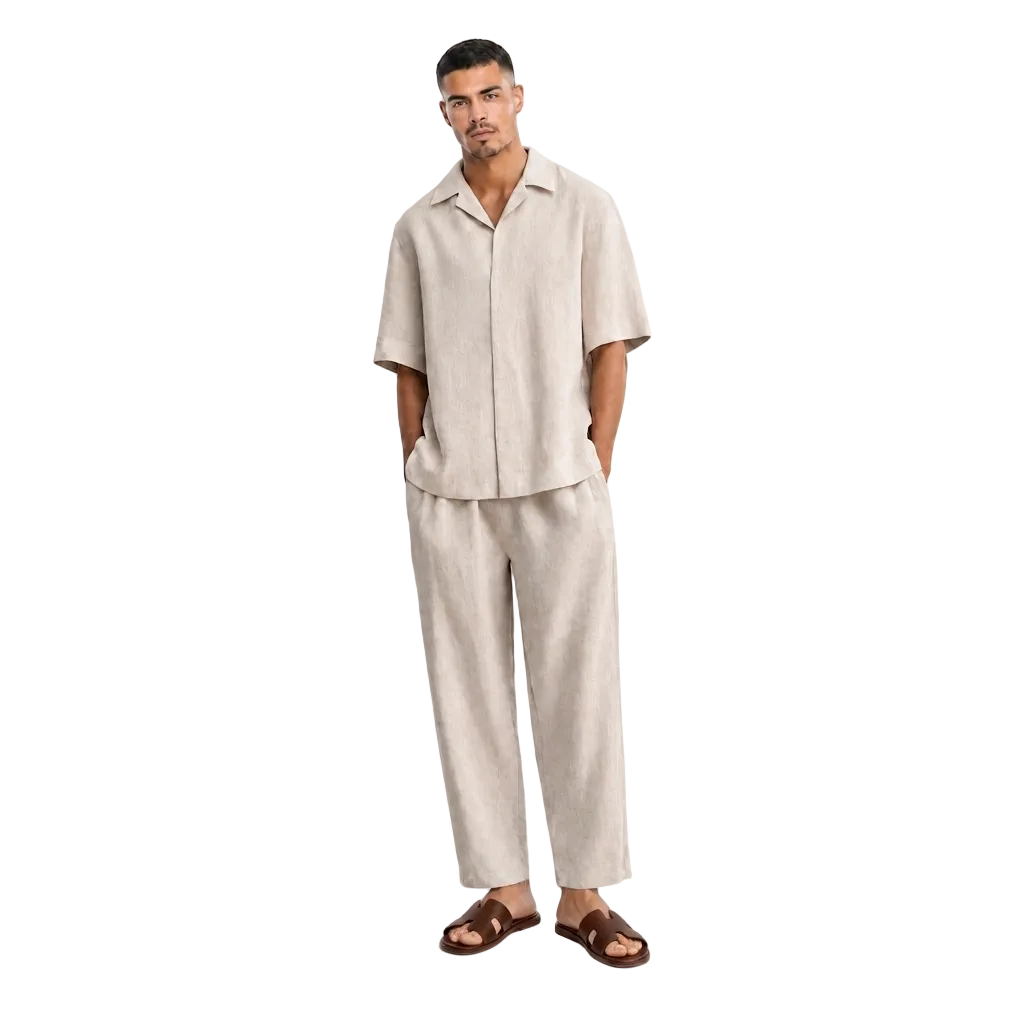 Relaxed linen pants