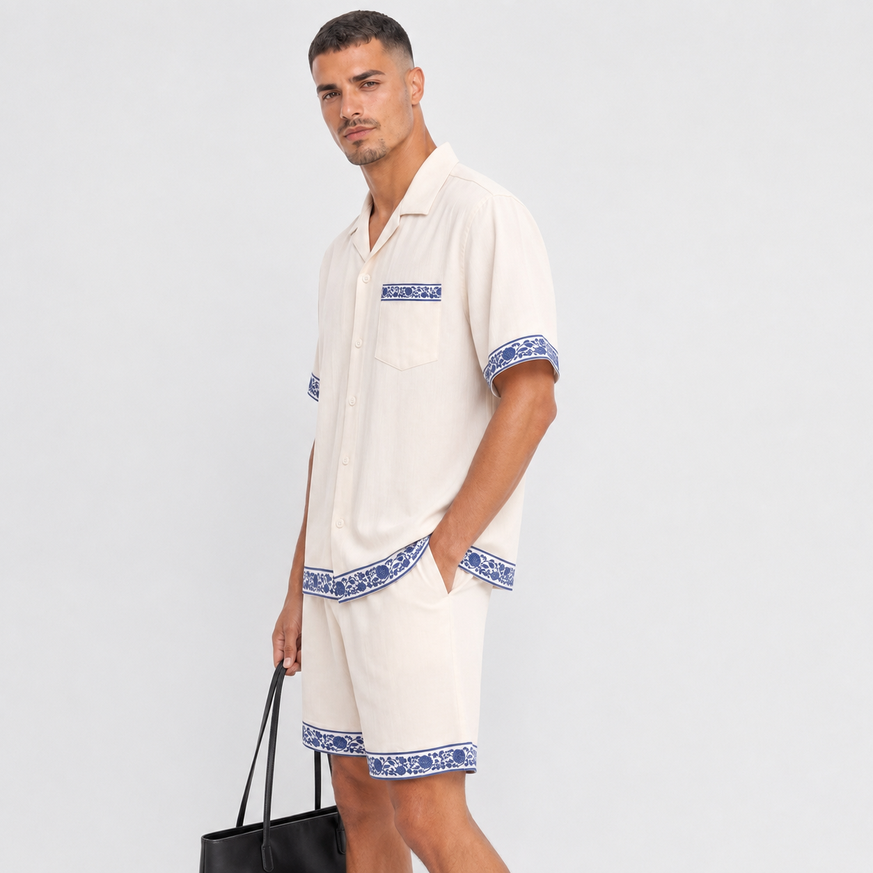Azure riviera button up