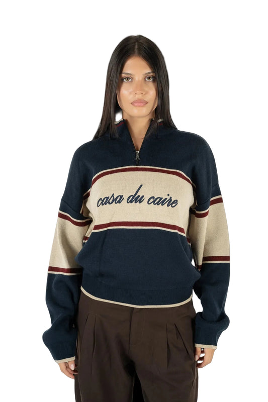 THE COURTSIDE QUARTER ZIP UP