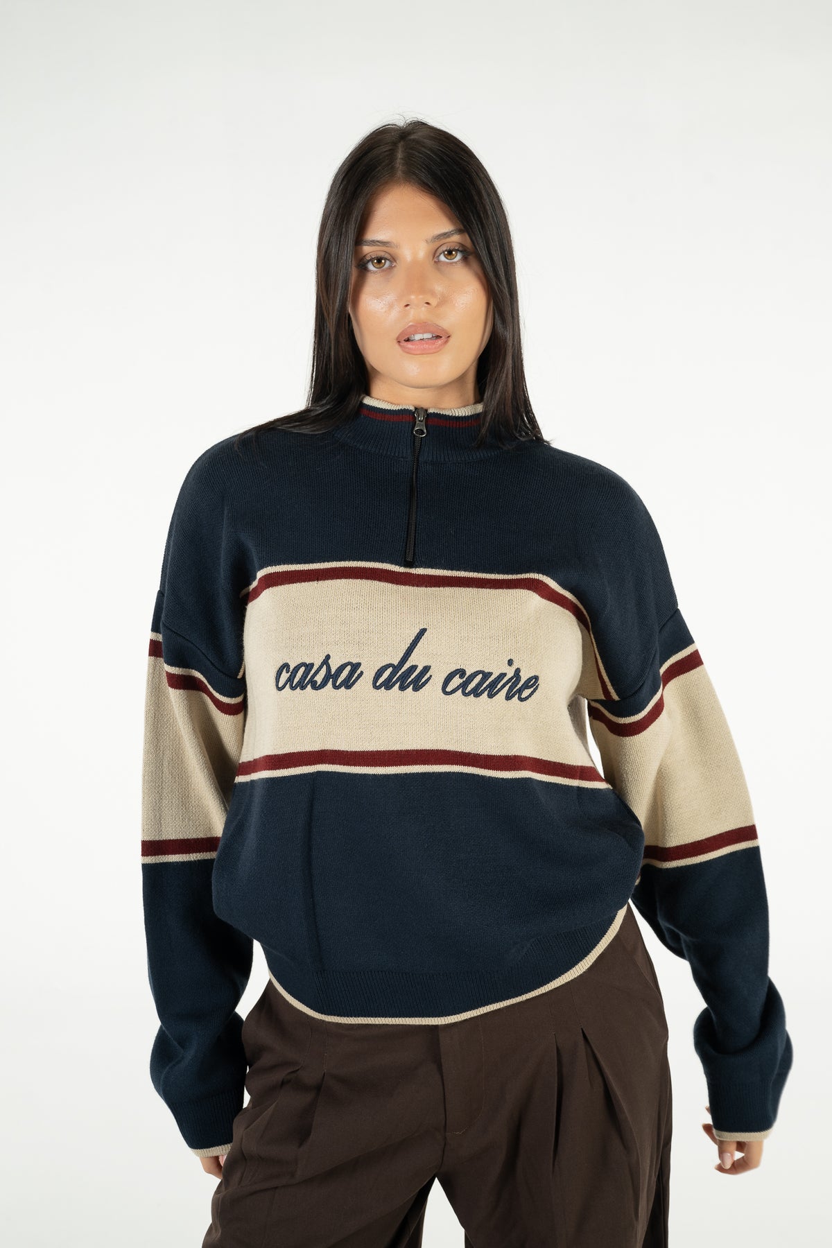 THE COURTSIDE QUARTER ZIP UP