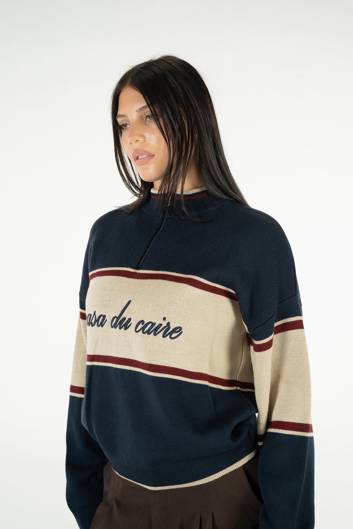 THE COURTSIDE QUARTER ZIP UP