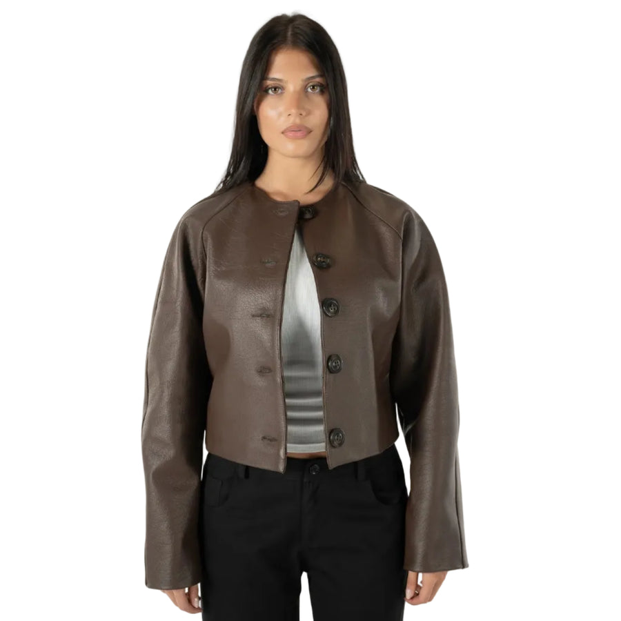 LAMBSKIN LEATHER JACKET