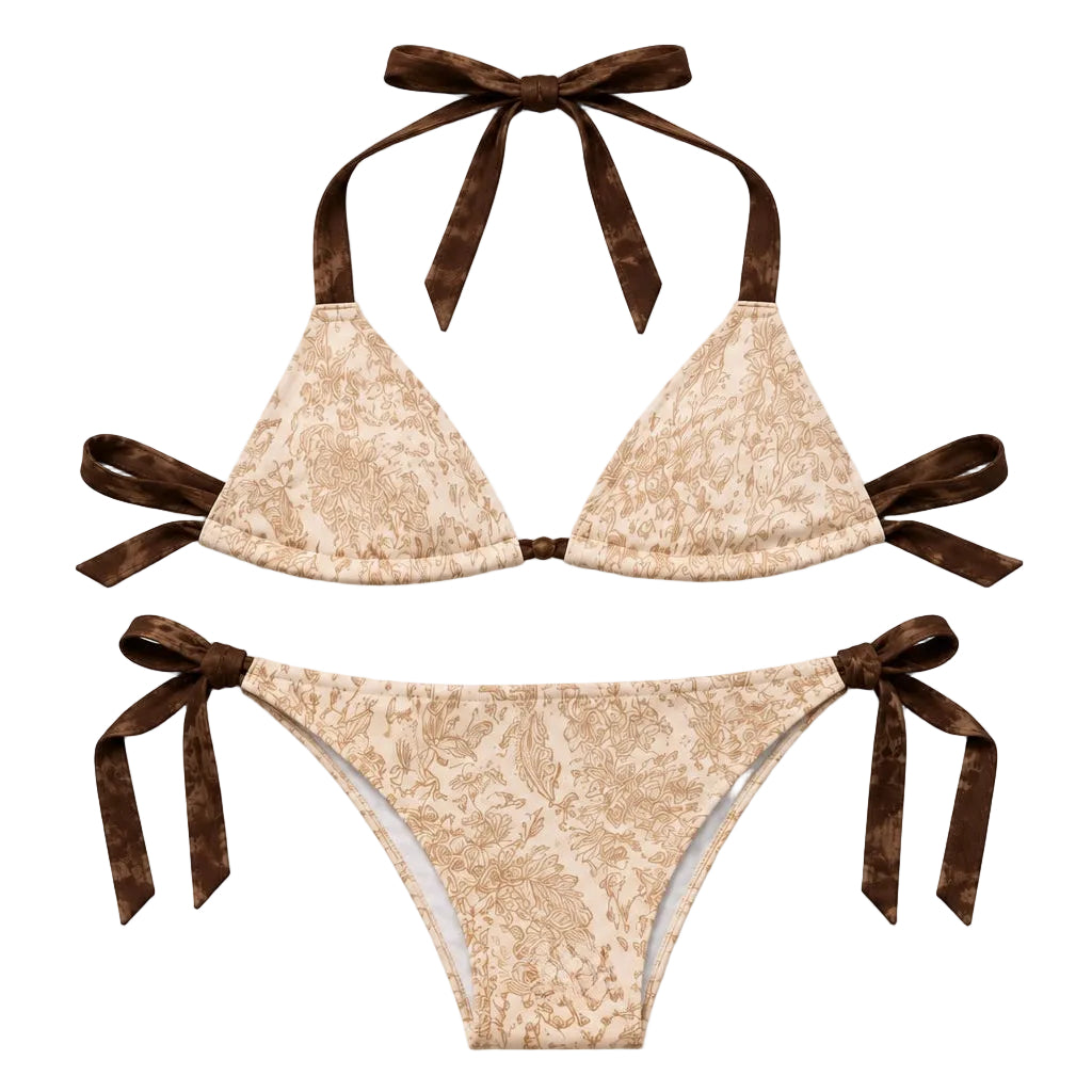 Sand flora bikini top