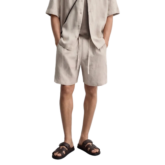 Relaxed linen shorts