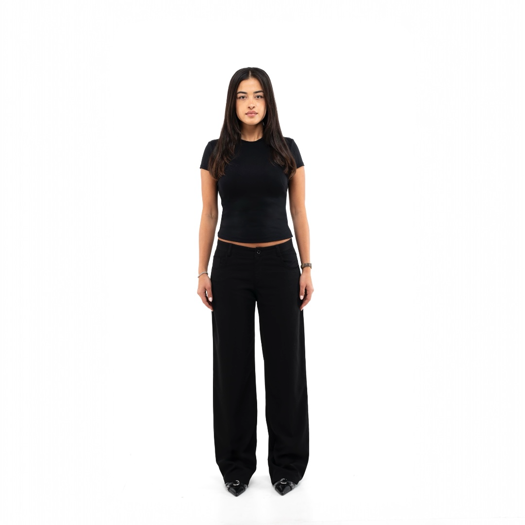 Straight leg trousers