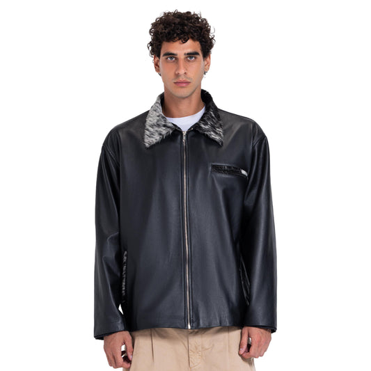 Nappa leather jacket