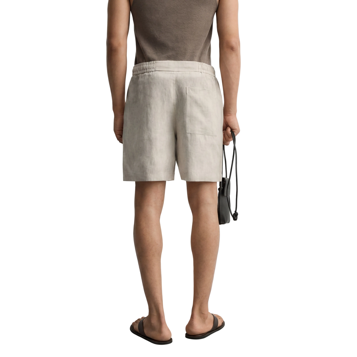 Relaxed linen shorts
