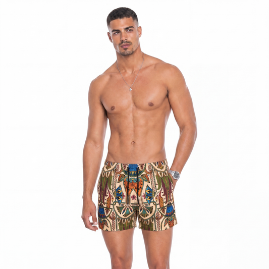 Tribal swim shorts