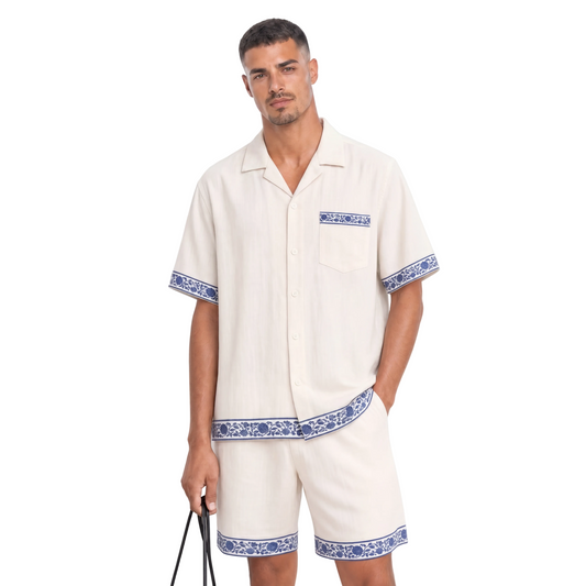 Azure riviera button up